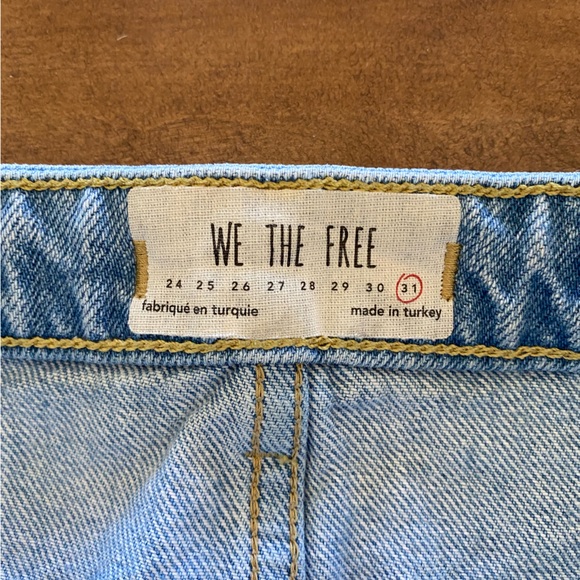 [Free People] Light Wash Denim Skirt - Picture 2 of 4